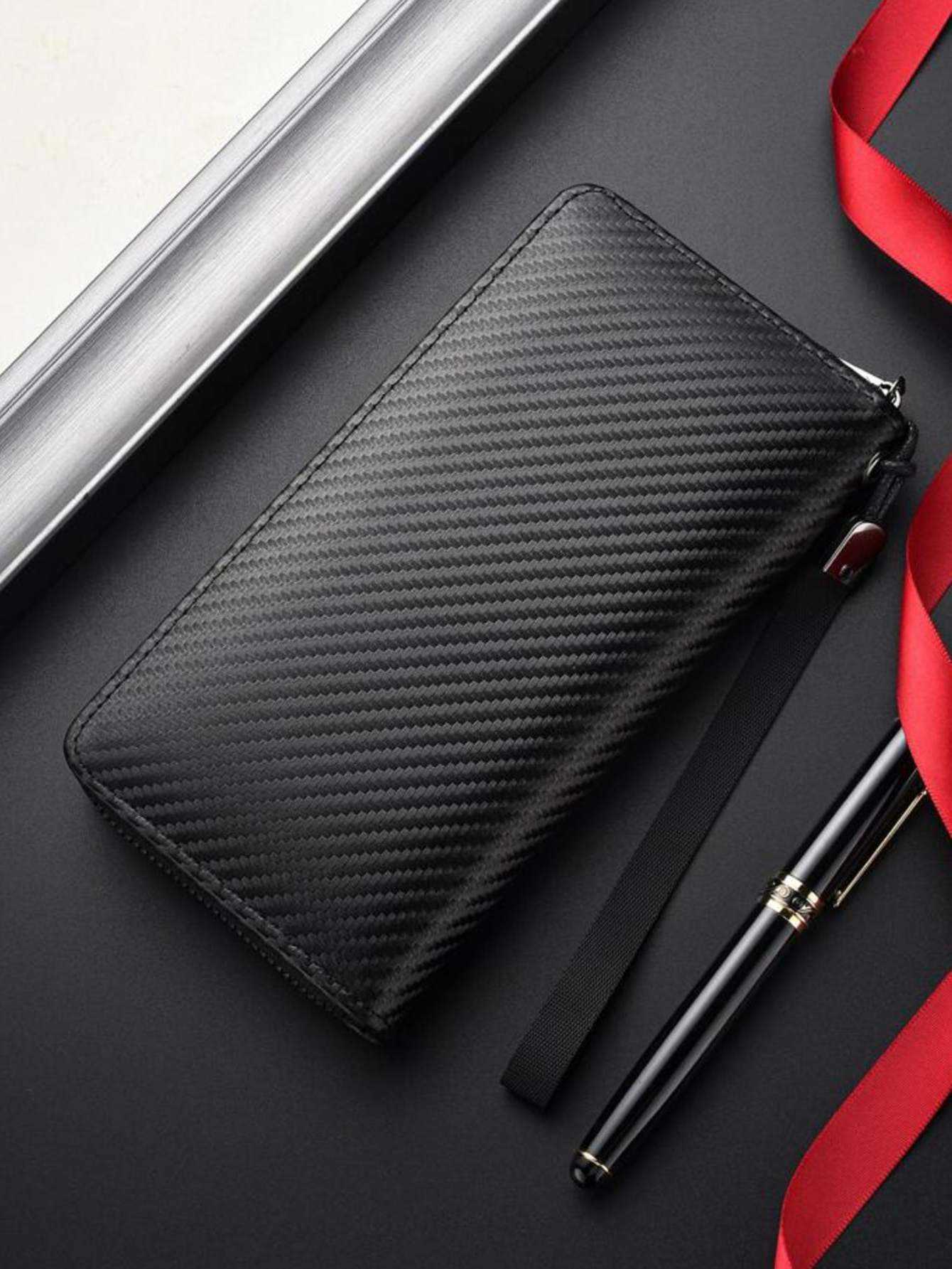 Casual New Hot Pu Zipper Long Wallet Business Large Capacity Multifunction Minimalist Long Wallet Rfid Blocking wallet for MenT260917