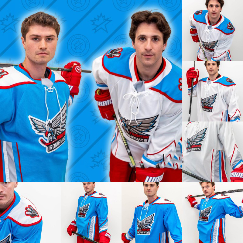 ECHL Trenton Ironhawks Inaugural Jerseys Custom Any Name Number Mens Womens Youth All Stitched 88