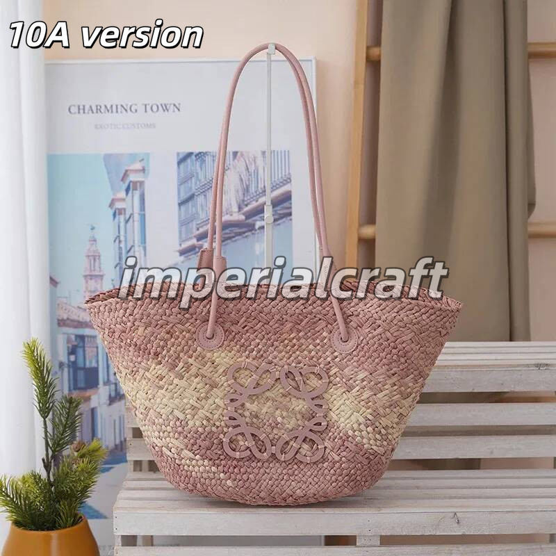 2026 10A lowesesbag New Beach Bag Casual Rattan Large Capacity Totes Designer Wicker loeeswlys Handbags Summer Beach Bali Straw Bags Travel Big Bask