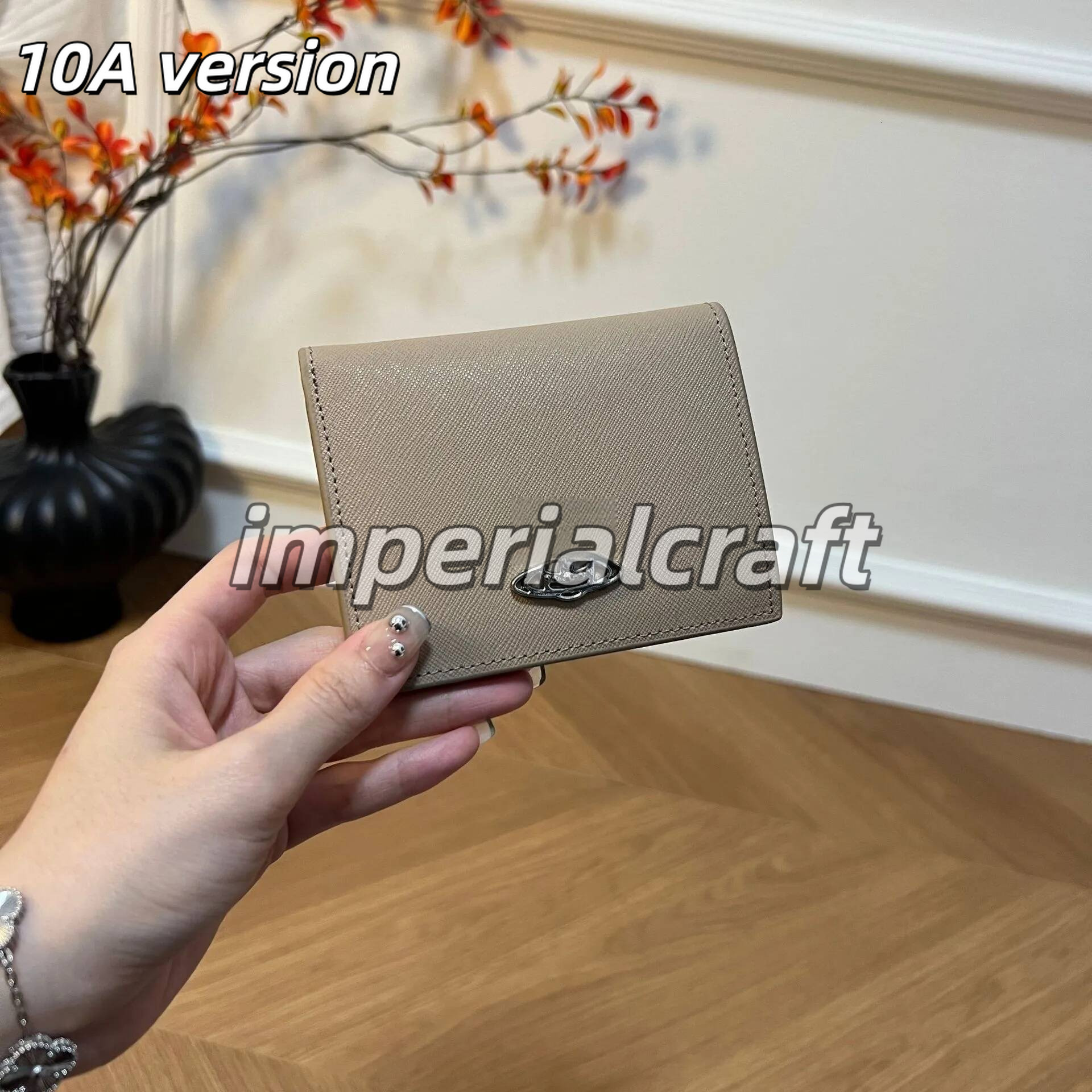 2026 10A viviaiine High Quality Wallet Designer Bag Luxury Fashion Card Holder Wallets Large Capacity Leather Business Coin Change Card Pack ec0