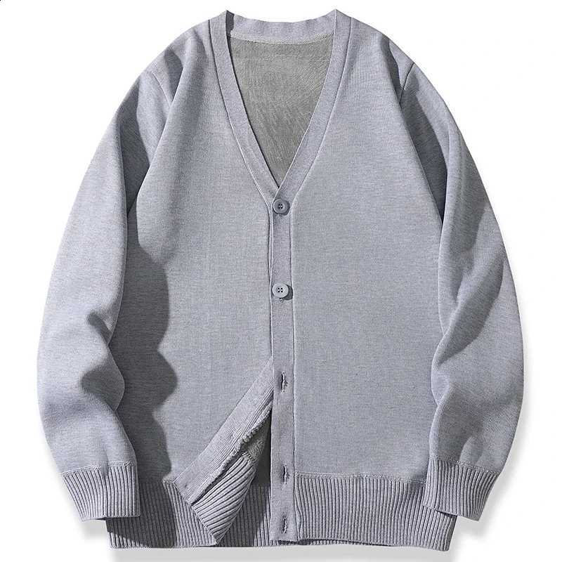 New Men's Casual Long 2026 Sleeved Velvet Sweater Cardigan Knitted Jacket Top Autumn and Winter Fashionable Versatile JacketW260915