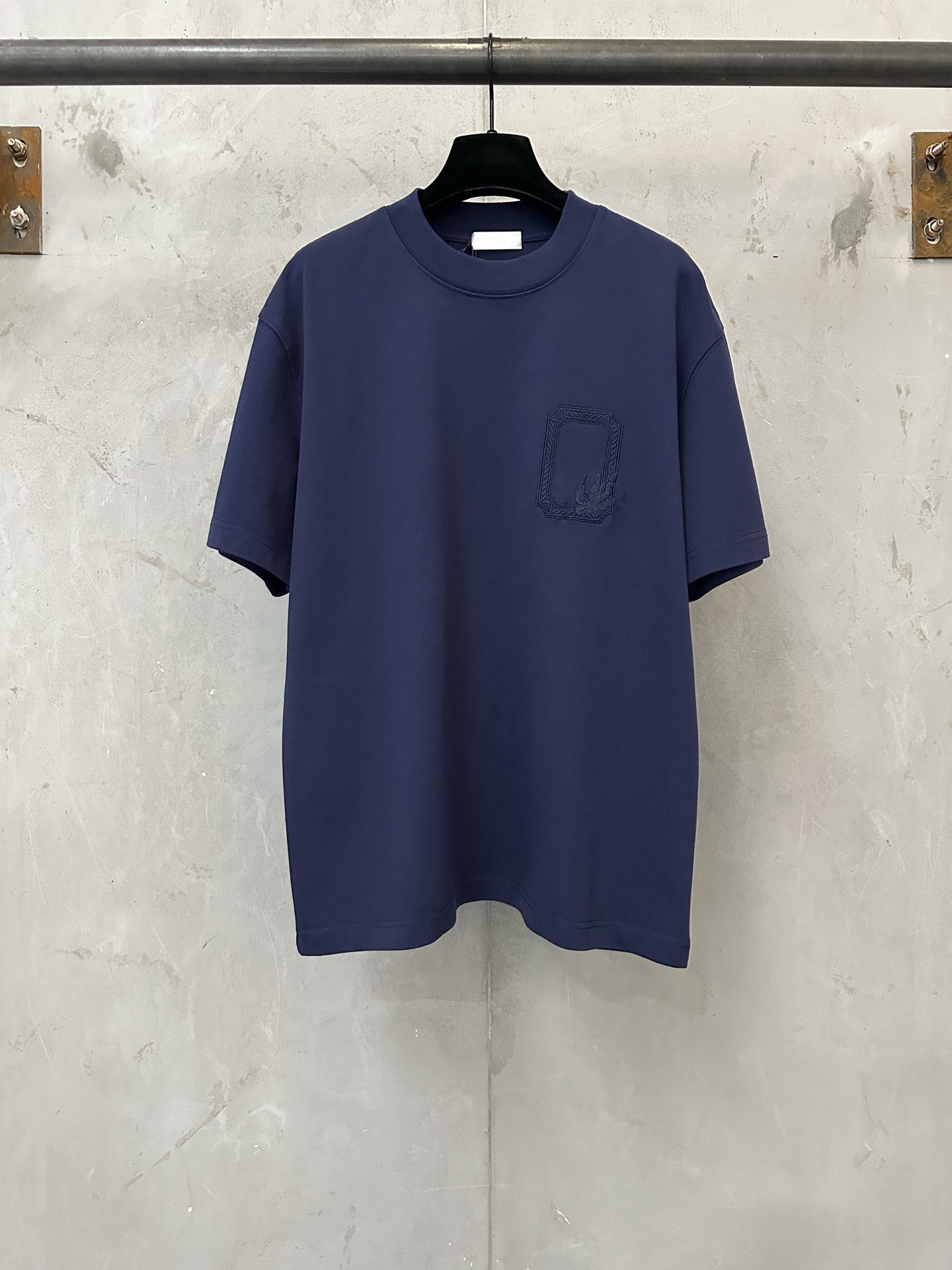 Men's Plus Tees & Polos Round neck embroidered and printed polar style summer wear with street pure cotton 8T6477