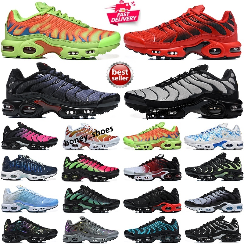 tn plus running shoes mens White Black Royal Grey Club University Blue Hyper Reverse Sunset women Breathable sneakers trainers outdoor sports fashio