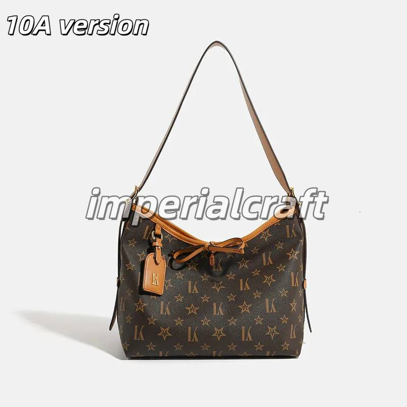 2026 10A LORDLY KNACK designer louiis vuiiitons bag light luxury genuine leather casual shoulder bag high-quality vintage large capacity handbag for