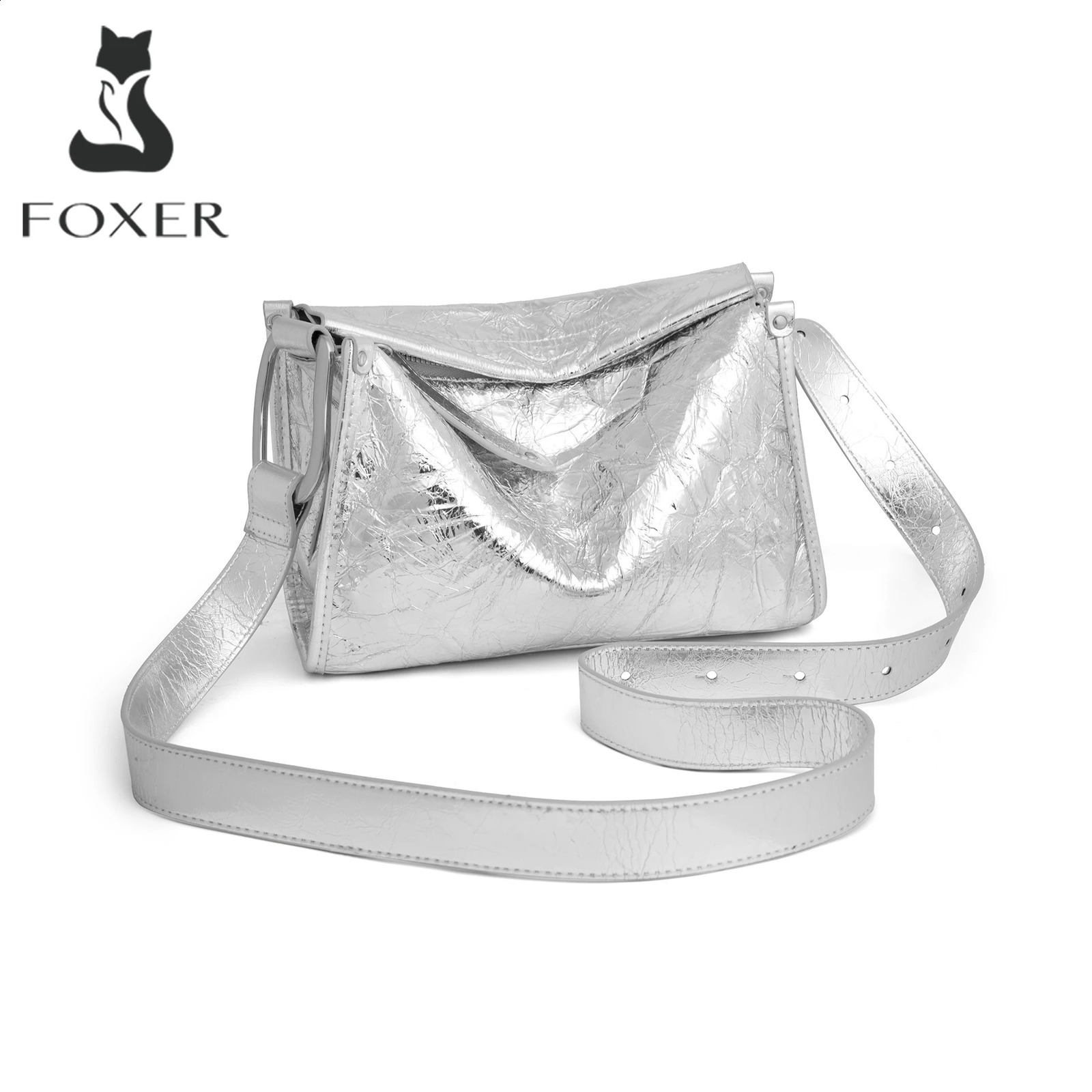 FOXER 2026 Summer Womens Shoudle Bag Genuine Leather Fashion Female Crossbody y Ladies for Commute Daily 260917