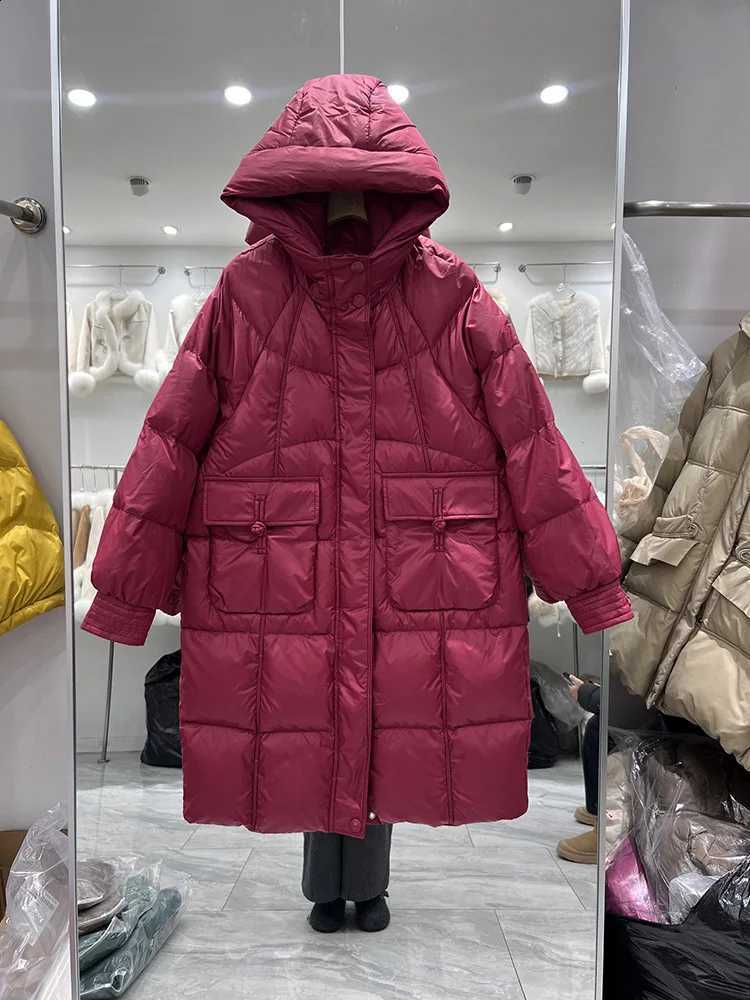 Winter New Puffer Coats Women's Outerwears Casual Simple Hooded Down JaCKets Windproof THiCK Warm Snow Long PARKEr H260917