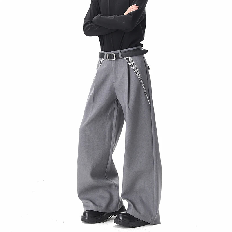 Loose casual men's trousers spring suit pants baggy unique styles 260917