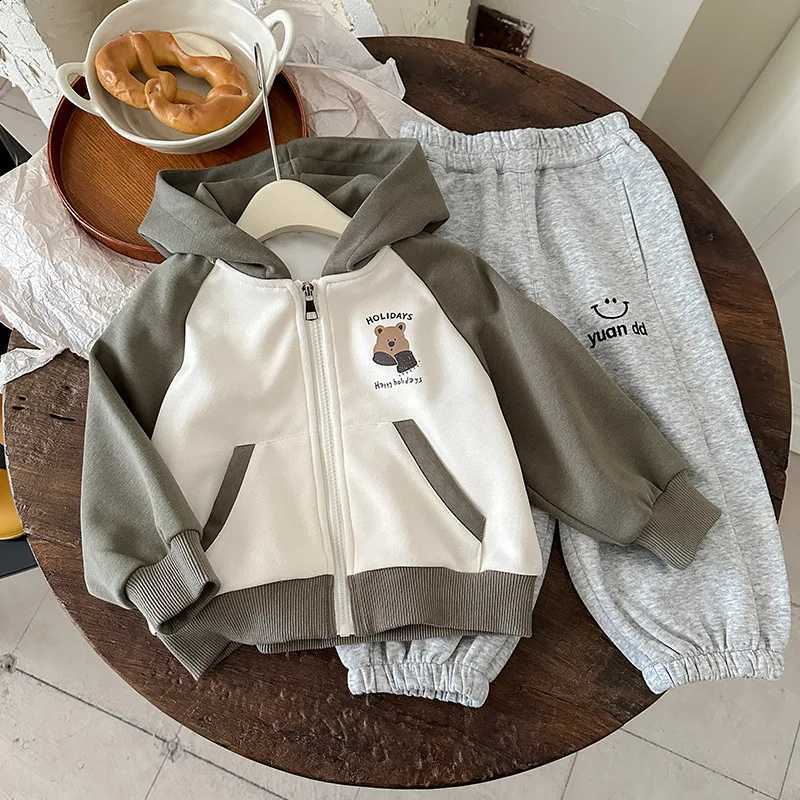 Autumn 26 Spring New Children Kids Jackets Boys' Cartoon Patchwork Clothes Hood Coat Stylish 3-13 Years Zipper Outfit OuterwearT260916