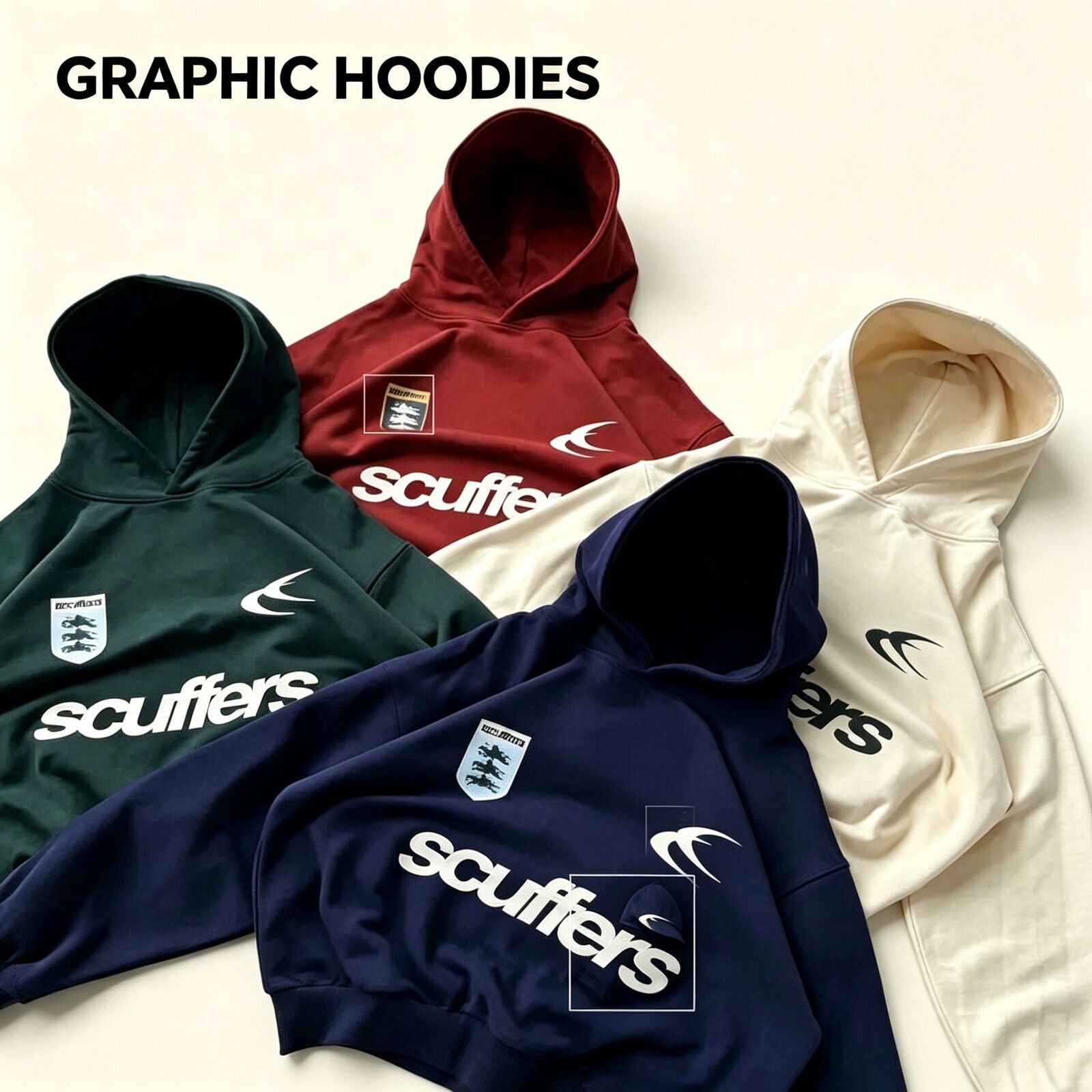 Scuffer Designer Men Women Sweater Pullover Graphical Cotton High Quality Luxury Printed Street Casual Suffer Hoodie size XL unisex all season