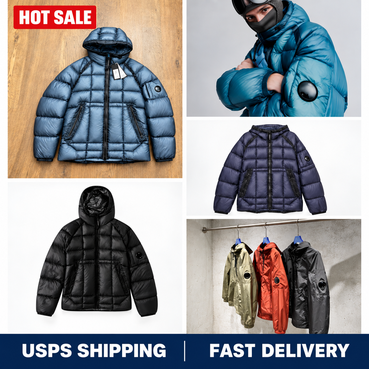 Designer Cp Mens Jackets Canada Puffer Jacket Winter Downjacket Coat Designer Candle Correct Version 1:1 Pure Cotton doudoune