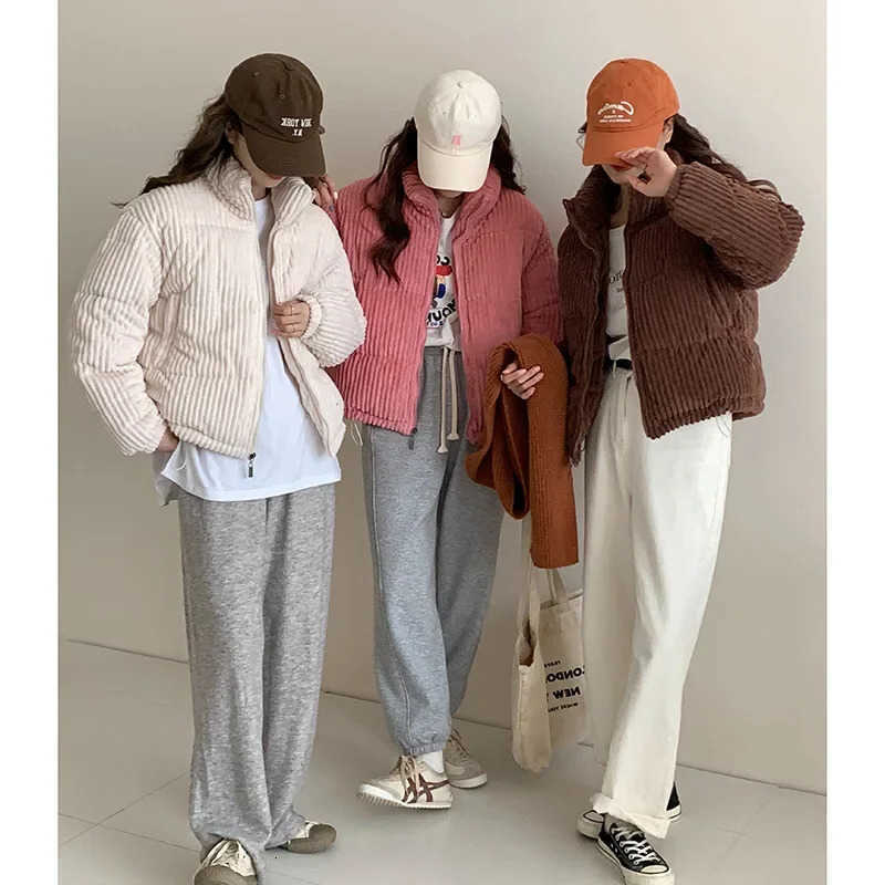 Sleeve Women Parkas Turtleneck Full Thick Coats Short Coat Solid Zipper Spliced Jackets Pocket Casual Elegant Lady Winter H260917