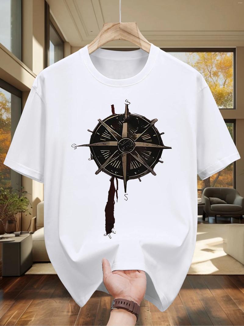 Men's T Shirts Men Summer Trendy Versatile Simple Style Cotton T-shirt Suitable Both And Women Comfortable Breathable Fabric