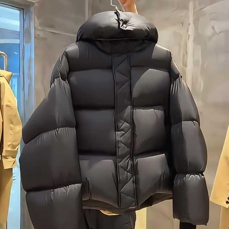 Down AOSSVIAO 90% White Duck Women Down Jackets 2026 New Female Stand Collar Puffer Jacket Casual Loose Hooded Parkas H260917