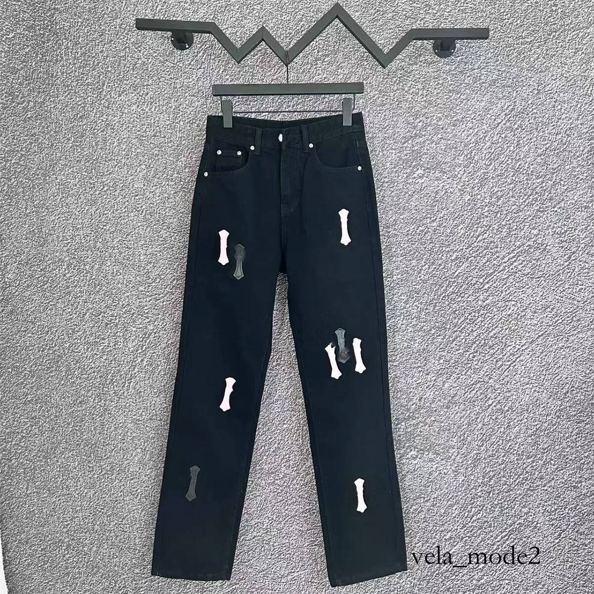 Hot Sales Chrome Jeans Designer Fashion Brand New Design Contemporary Style Loose Fit Daily Wear High Breathable Wide Leg Baggy Men Women Pants Hear