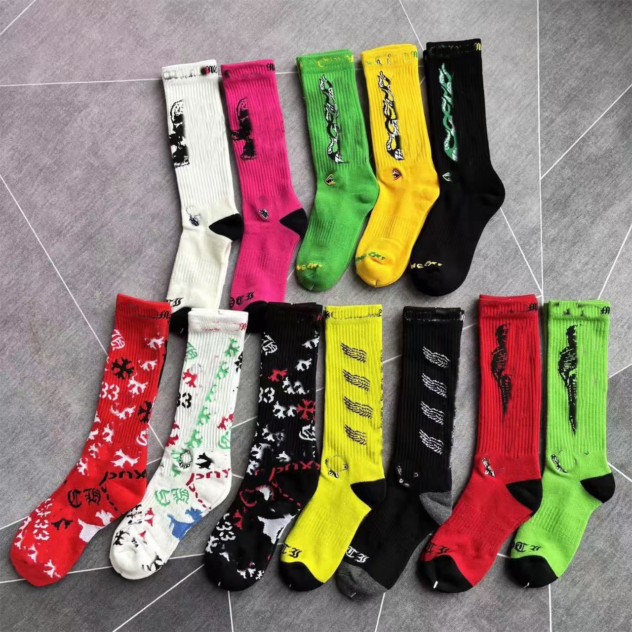 Chrome Socks Best Selling Socks Mens And Womens Styles Designer Top Quality Socks Casual And Fashionable Versatile Socks