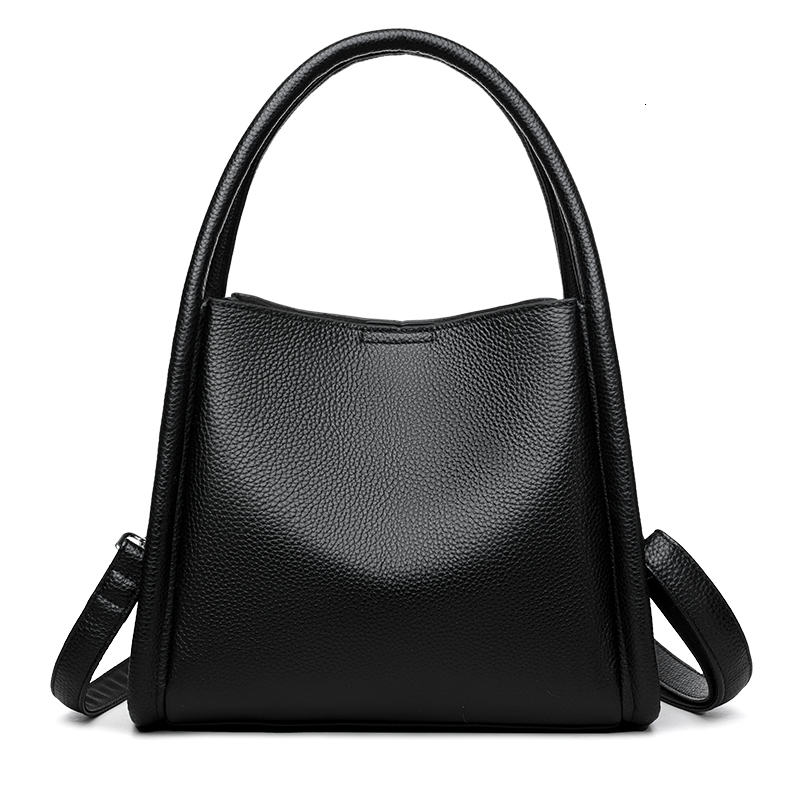 High-End Real Cowhide Women Shoulder Crossbody Bags Luxury Women's Tote Bag Fashion Genuine Leather Female Handbags Sac A Main