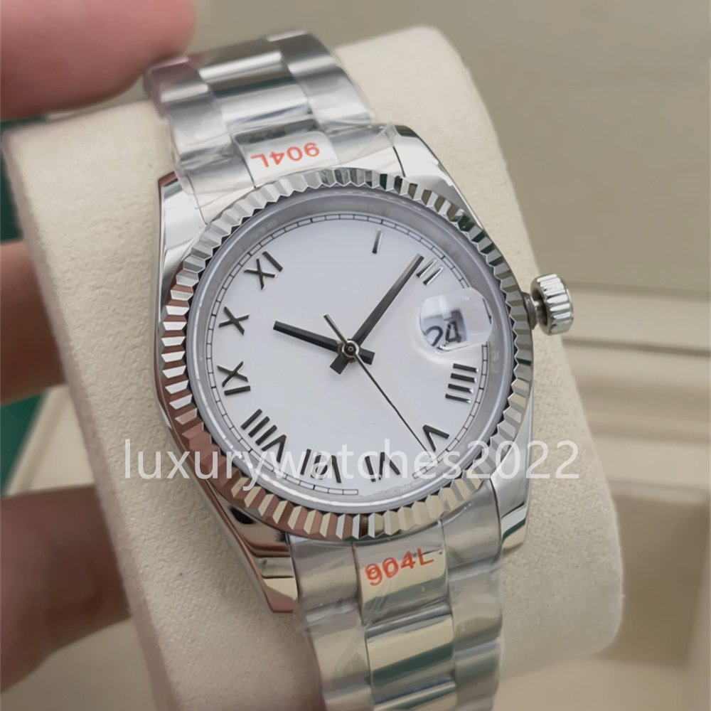 Designer Watch 41mm Men Black White Roman diamond dial Automatic watches Date Jubilee bracelet Smooth Bezel Sapphire glass 126200 Mens Wristwatches