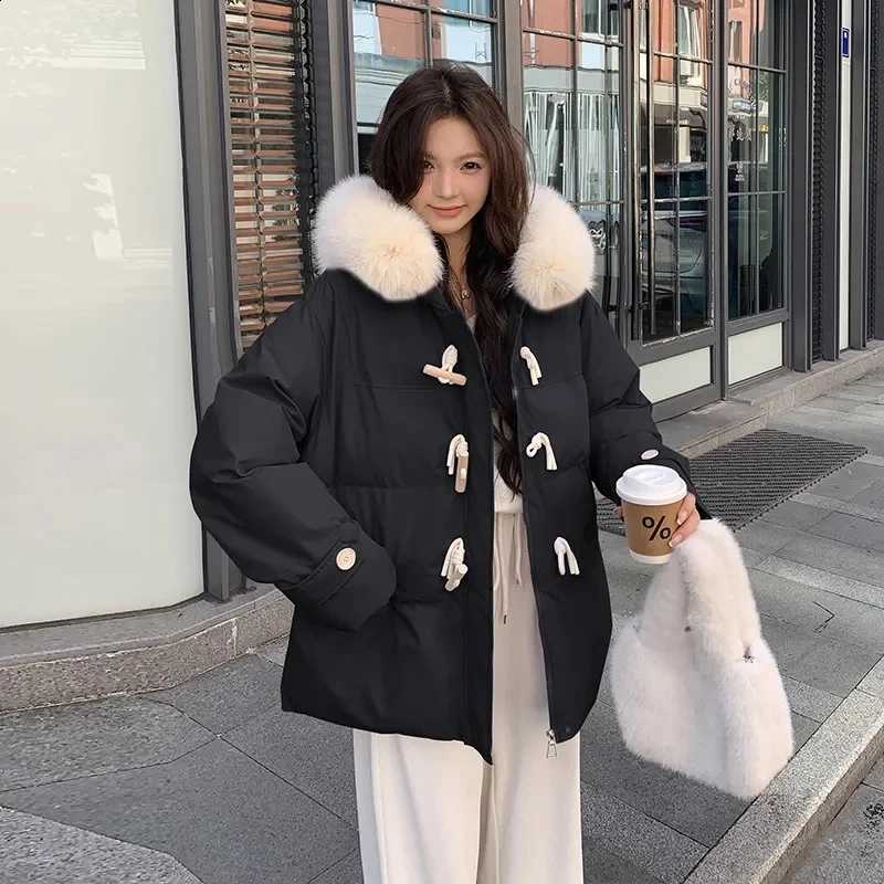 Winter Parkas Women 2025 Casual Hooded Thick Warm Padded Jacket Coats Female With Fur Collar Down Outwear Chaquetas Parkas Mujer H260917