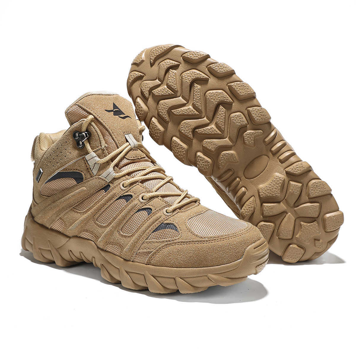 Leather New Men High Quality Boots Fishing Hunting Sneakers Desert Combat Men's Boots Outdoor Hiking Shoes Ankle Boots Work Safe D260917