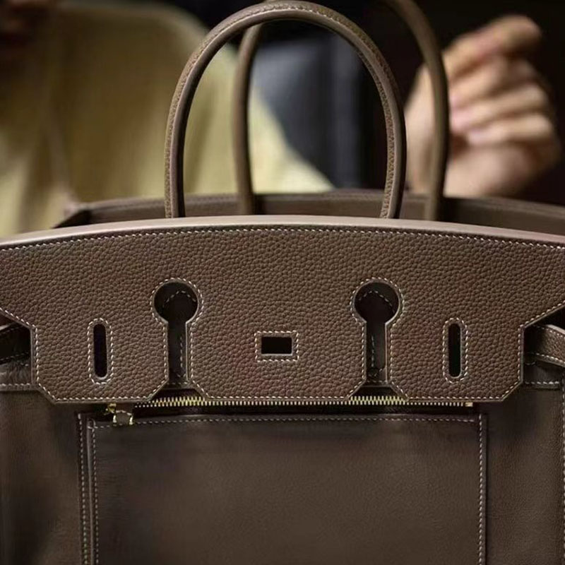 luxury designer bag Togo leather bag genuine leather fashion retro versatile women black handbag swagger outgoing commuting bag casual tote designer