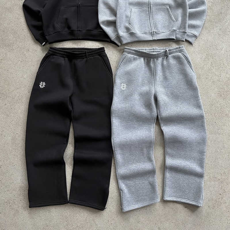 Zipper Autumn Drawstring Sweatpants Solid Color Casual High Street Hip-Hop Rap Street Y2K Style High Waist TrousersT260917