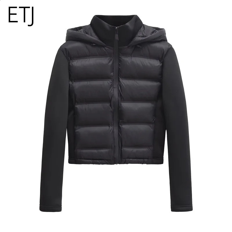 Winter Arrival Women's Lightweight Warm Down Jacket with Long Sleeves and Zippered Hooded Sports Coat 4391742260917