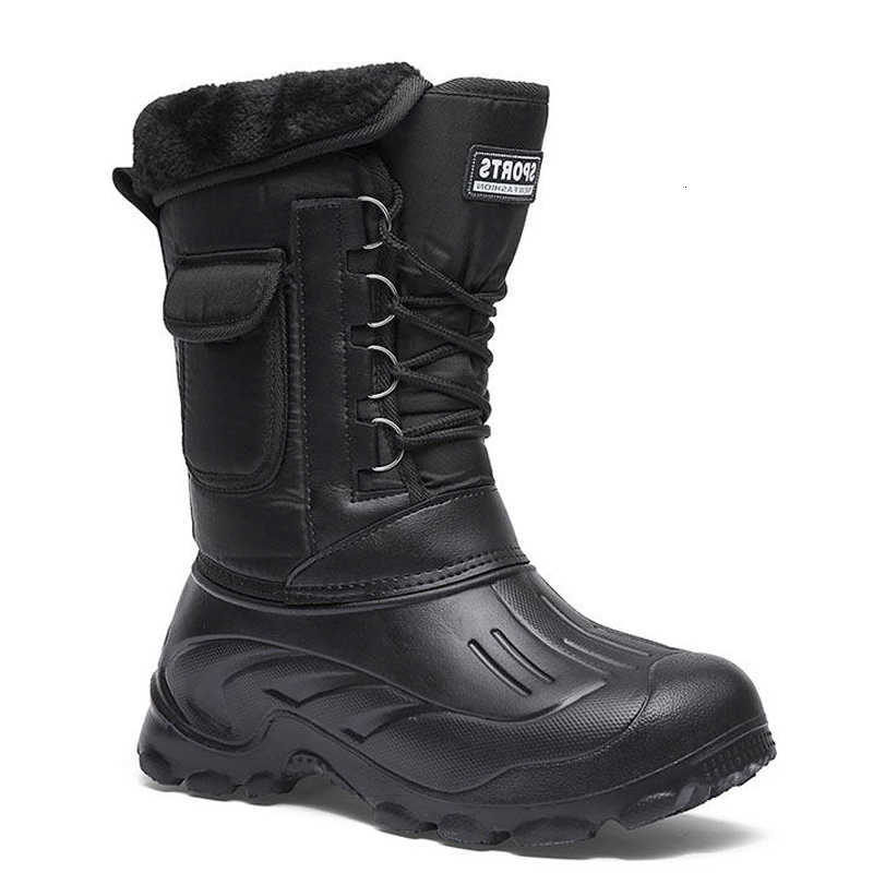 Men Winter Snow Boots Outdoor Fishing Shoes Snow Trekking Shoes 2024 New Male Outdoor Walking Fishing Men Sneakers Men Boots D260917
