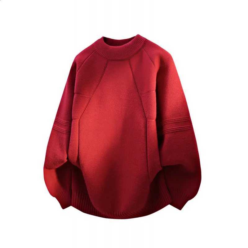 Autumn/winter Designer Trendy Knitted 2025 Sweater High Street Hip-hop Men's Clothing Warm Base TopsW260915