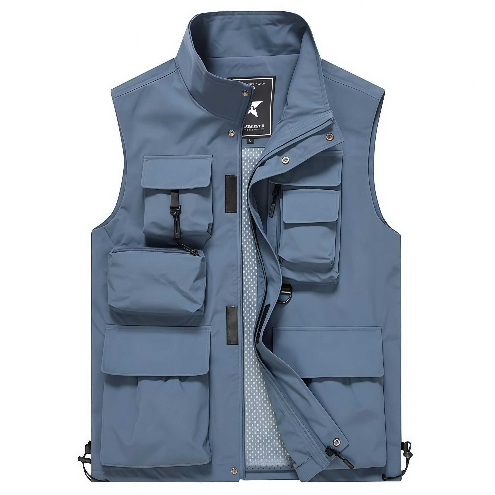 New Men's casual multi-function vest waterproof quick dry outdoor sports photography Large size jacket Q260917