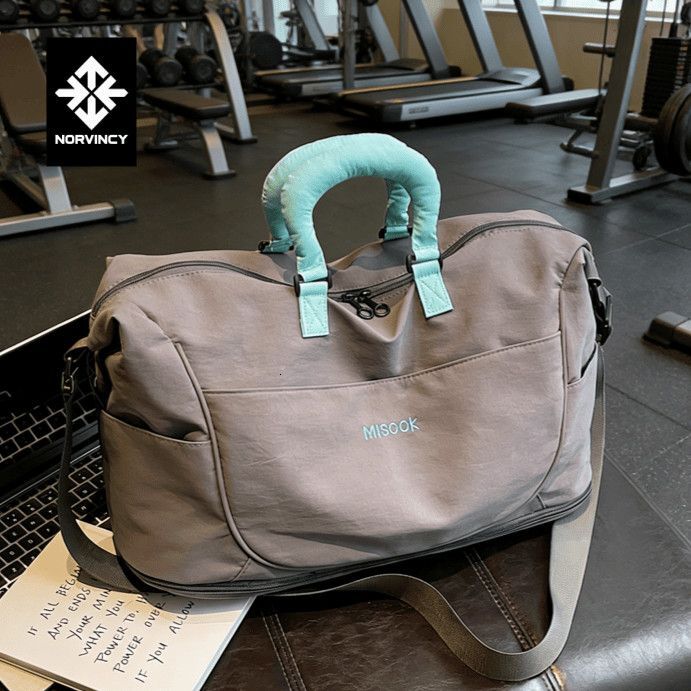 Travel Woven Large Capacity High-End Feel Single Shoulder Business Trip Fitness Storage Korean Style Women's Tote Bag Wholesale c8