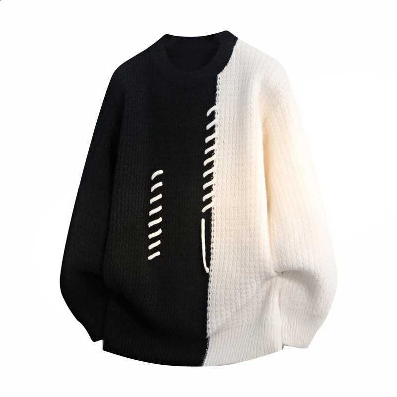 new 2026 Autumn style Winter Men Fashion Knitted Pullover man Comfortable Warm Casual Sweater for male size M-4XLW260915