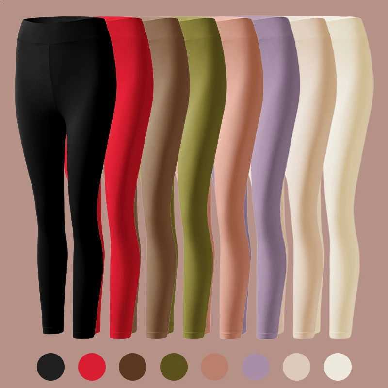 Women's Elastic Keep Warm Trousers Seamless Solid Color Ultra-thin Tight-fitting Thermal Underwear Female Soft Winter Long Johns H260916