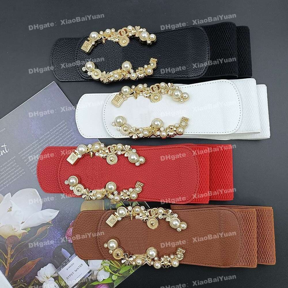 Fashion Belts For Women Designer Brand Elastic Belt Lady Luxury Letter Buckle Waist Chain Dress Accessories Lady Waistband Girdle 7Cm Width
