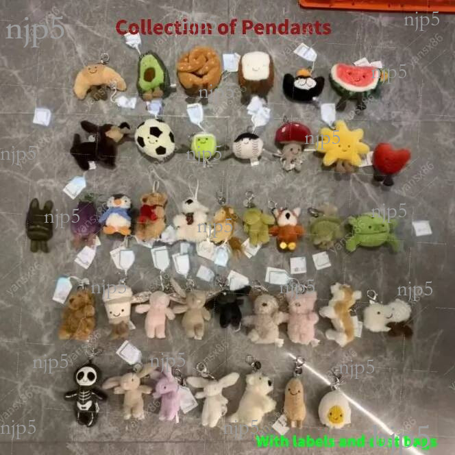 Marshmallow keychain designer high quality cute plush toy cartoon doll for children as It can be hung on bags and is also a Christmas gift