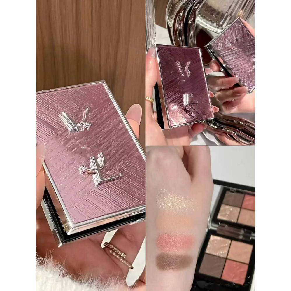 Luxury Eyeshadow 4G Peach Flirt Couture Eye maquillaje Palette Eyes Makeup 4 Shades Mini Clutch Shadow Long Lasting Matte Shimmer Glitter Face Powde