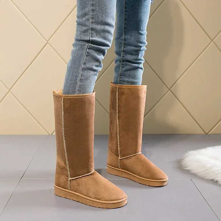 Comemore Women Tall Winter Padding Black Boots fa1 Snow Boots Women's High Boot Size 41 Hot Warm Shoes Botas Mujer D2609171
