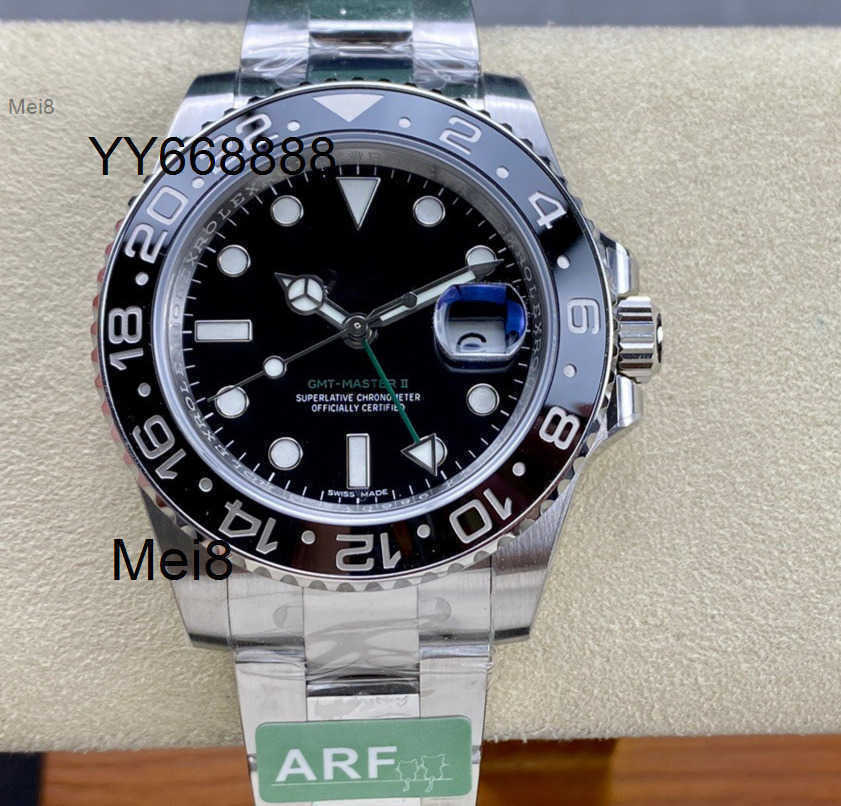 Mens watches high quality ARFFactory Rle Automatic Mechanical Watch Fully 40mm GMT all-in-one 3285 movement sapphire glass mirror 904L steel case st