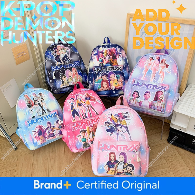 Korean-style children's new kindergarten backpack, witch cartoon cute large-capacity backpack for boys and girls a6