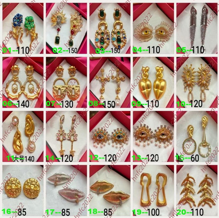 New Designed Keyhole Mouth Stud Nipple Seashell Earrings Eardrop Schiaparelli Jewelry Vintage Model For banquet Party E33