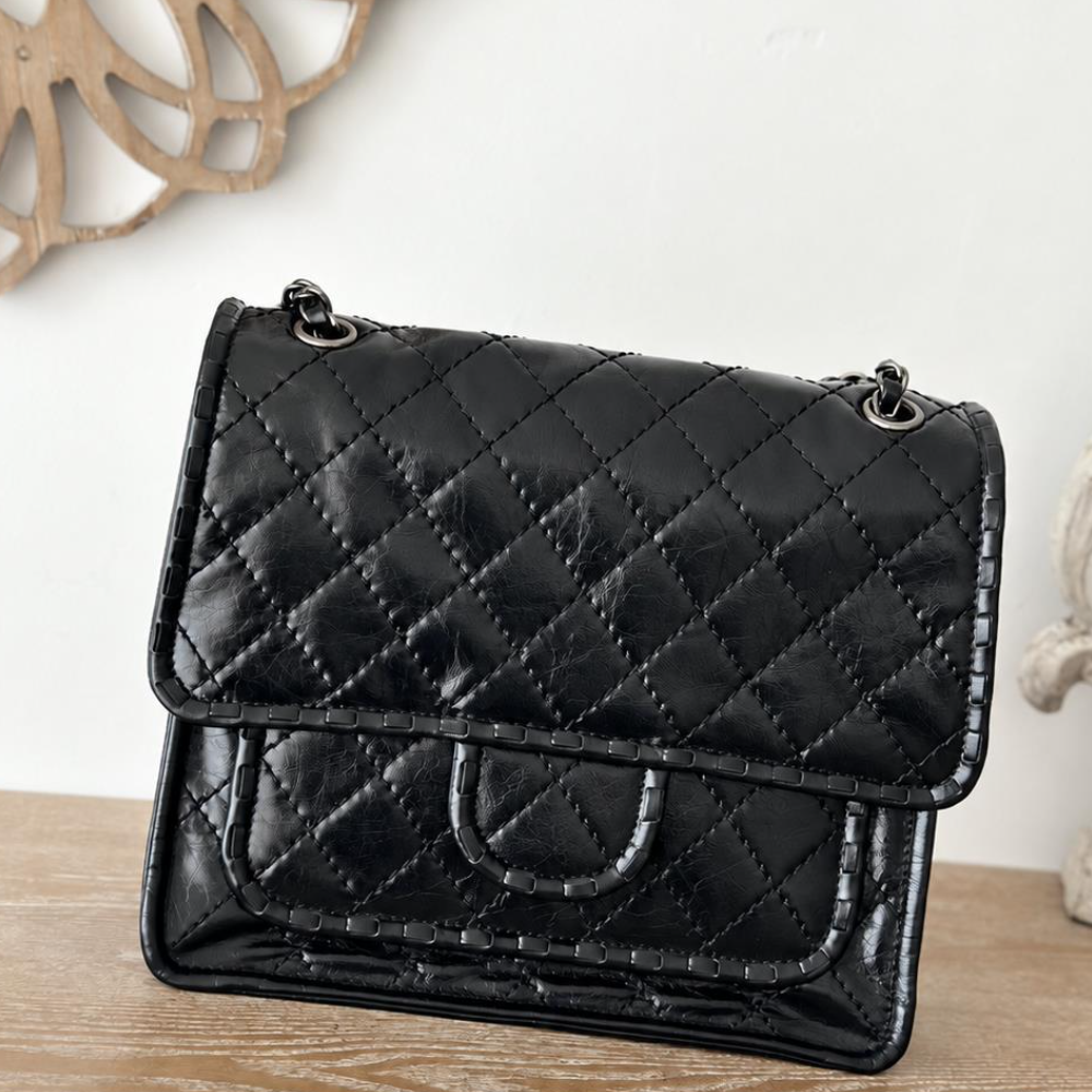 Flap Shoulder Bag Quilted Waxed Leather Tofu Purse Vintage Daily Commute Shopping Top-Tier Designer New Arrival