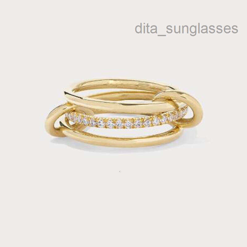 Designer Halley Gemini Band Rings Spinelli Kilcol brand New Industrial wind jewelry gold multiple ring women's gift VVS1