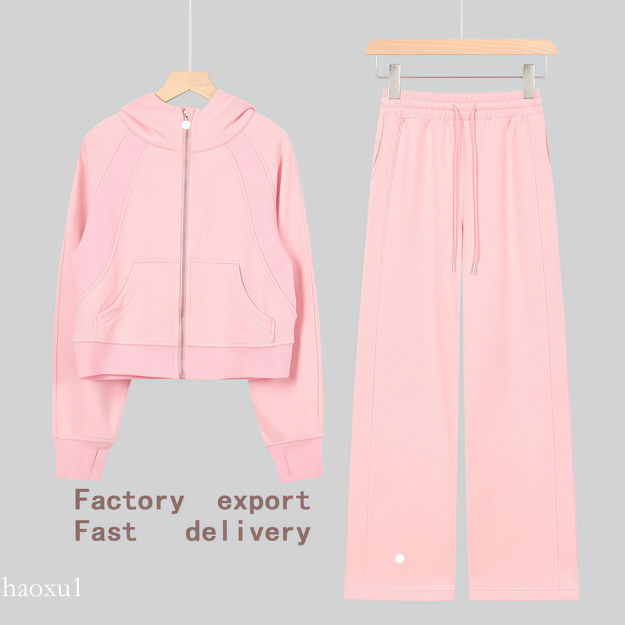 Yoga set Gym Hoodie Yoga jacket Sweatpants women Top designer Stand collar All zipper Sportswear Design Womens Fashion Hat Fitted Gym Yoga Set