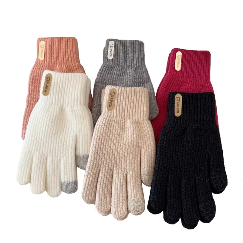 Thickened Cotton Winter Gloves for Women Warm Yarn Cycling Gloves for Men And Women Autumn Winter Insulation Unisex Cycling Mitt260915ww