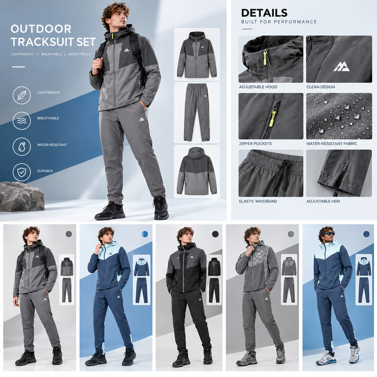 AAA+ montirexs tracksuit High quality 3-piece set designer shorts and t shirt monterex tracksuit Men's Short Sleeve SetT-Shirt Women's Sho