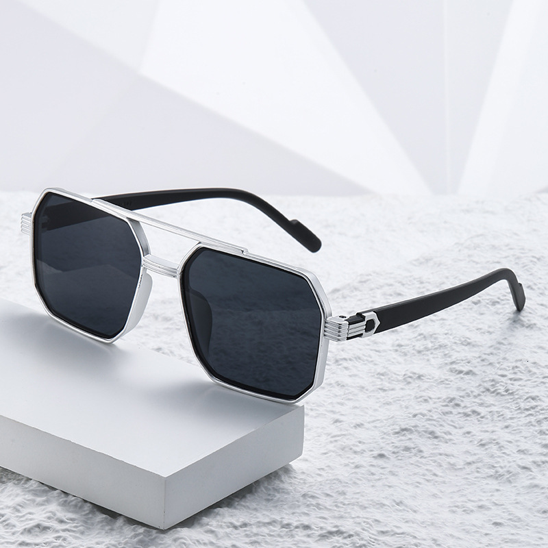 Vintage Brand Designer Luxury Sunglasses Vintage Brand Designer Luxury Sunglasses 2026 Hot Item: Double-Beam Square Sunglasses, European American St