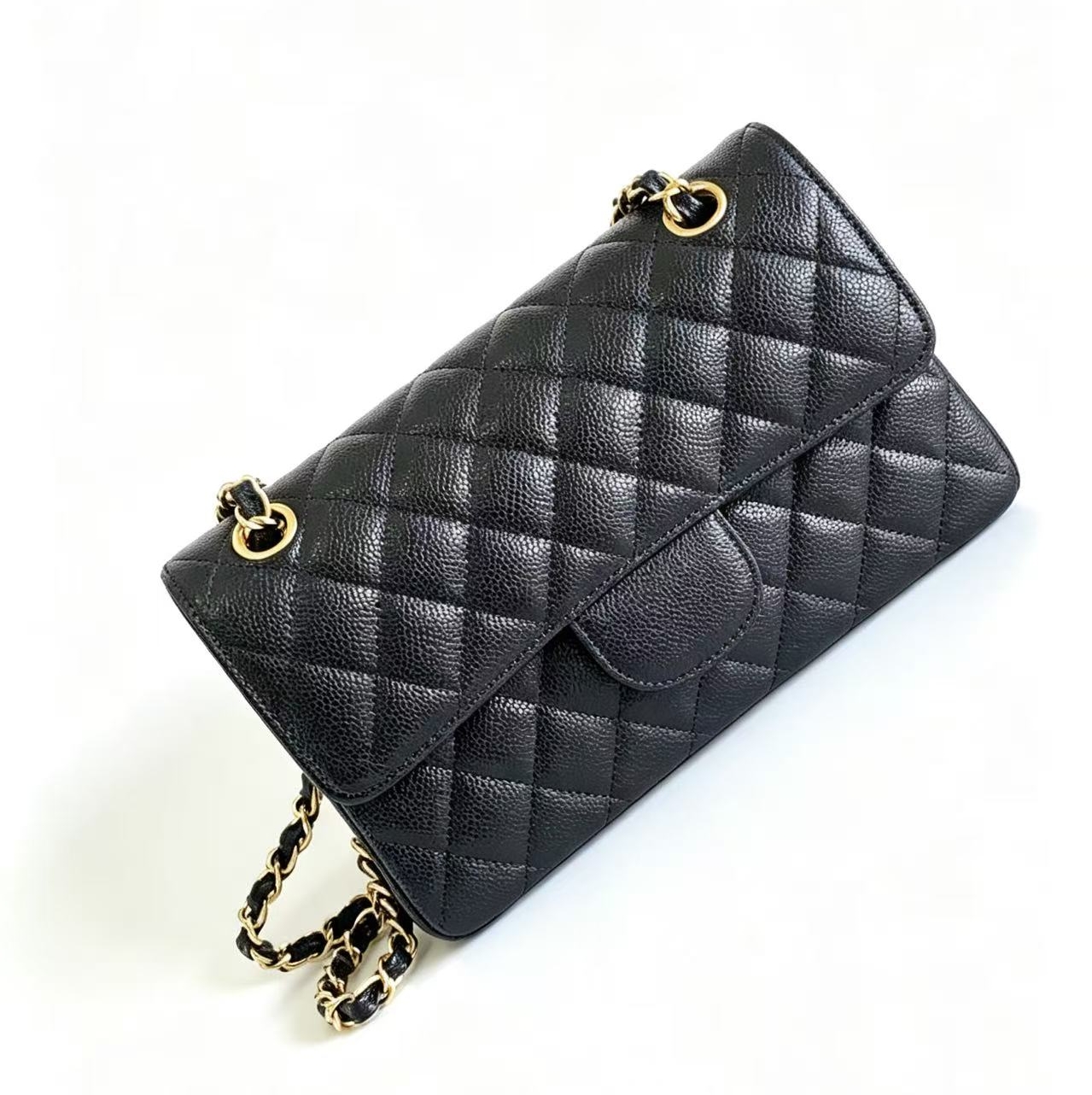 12A Top Quality city bag flap bag evening bag designer bag designer crossbody bags women handbag small size (23 cm) made of caviar with box X036-2