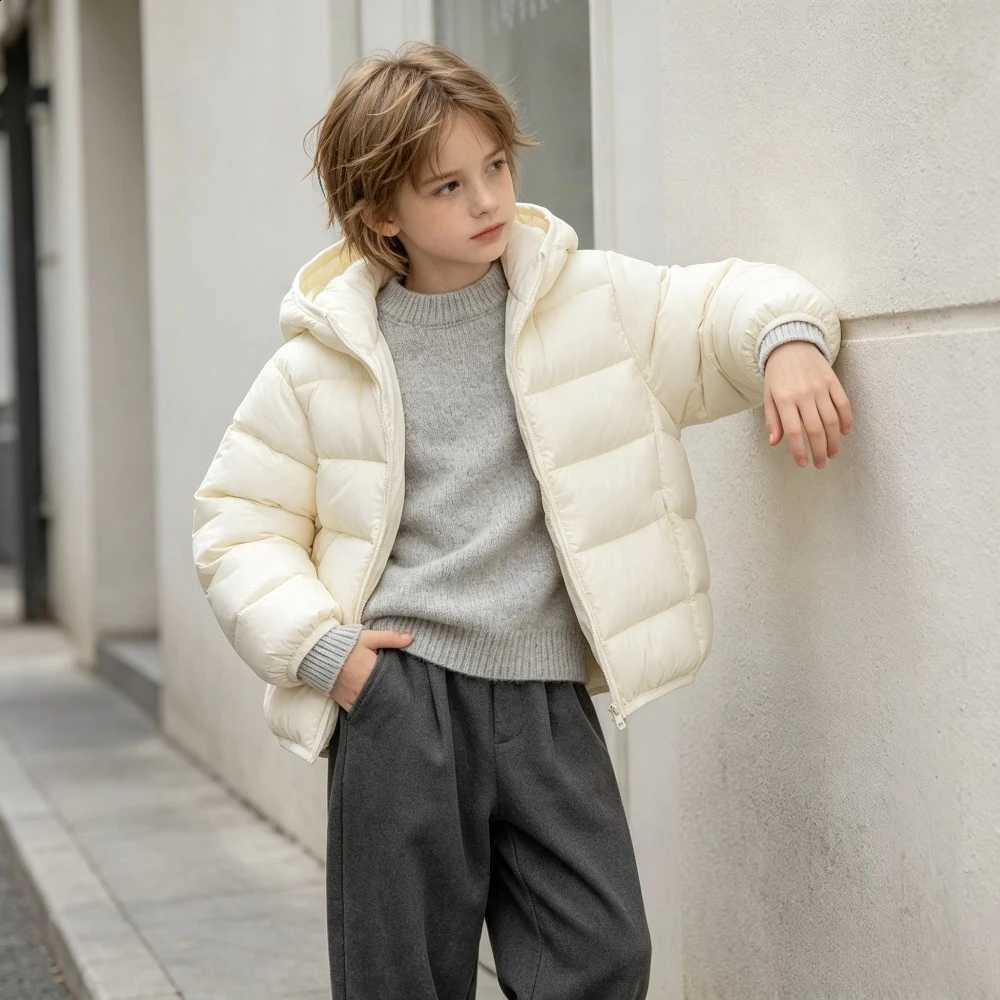 Hooded Puffer Jacket Lightweight Kids Quilted Winter Coat 5 Colors Boys Girls Warm Casual Outerwear for Daily Wear 2026 New Tops J260917