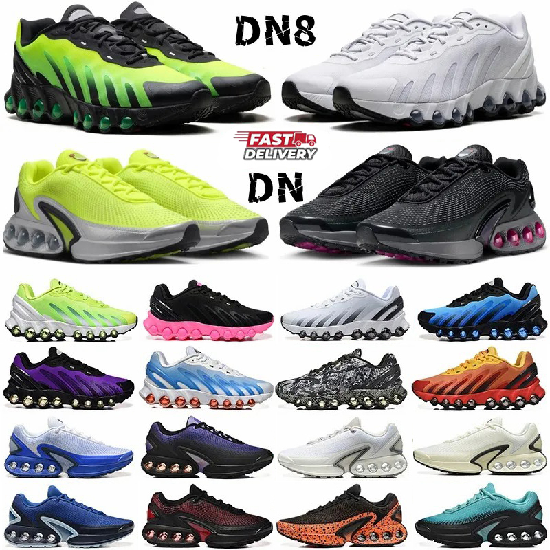 Designer Dn Plus Dn8 Running Shoes Mens Womens Sneakers Triple Black White Blue Pink University Red Bright Green Trainers Outdoor Walking man Traine