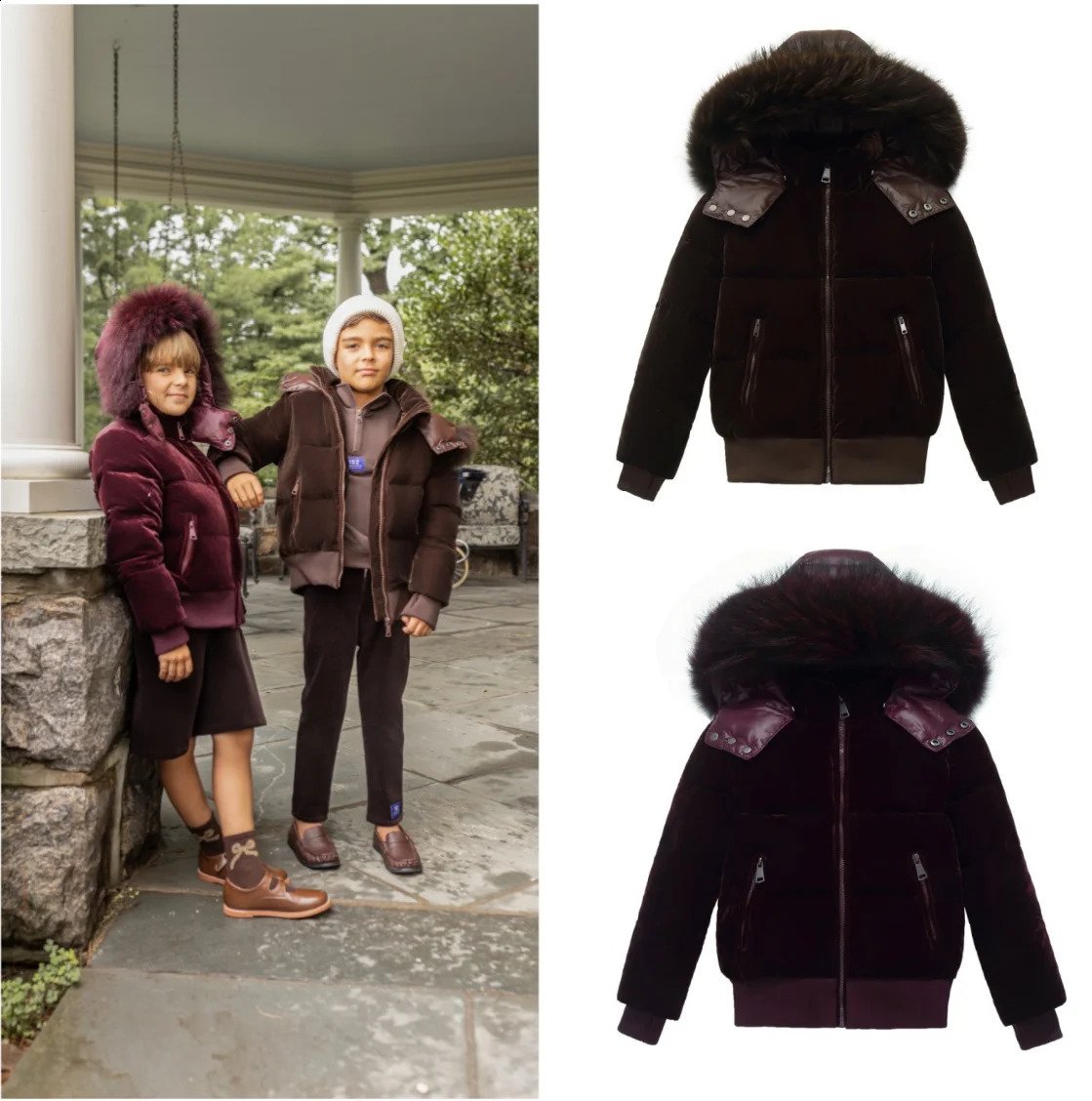 AP 26AW winter velvet coats filling white duck down warm jackets top warm winter coat260916