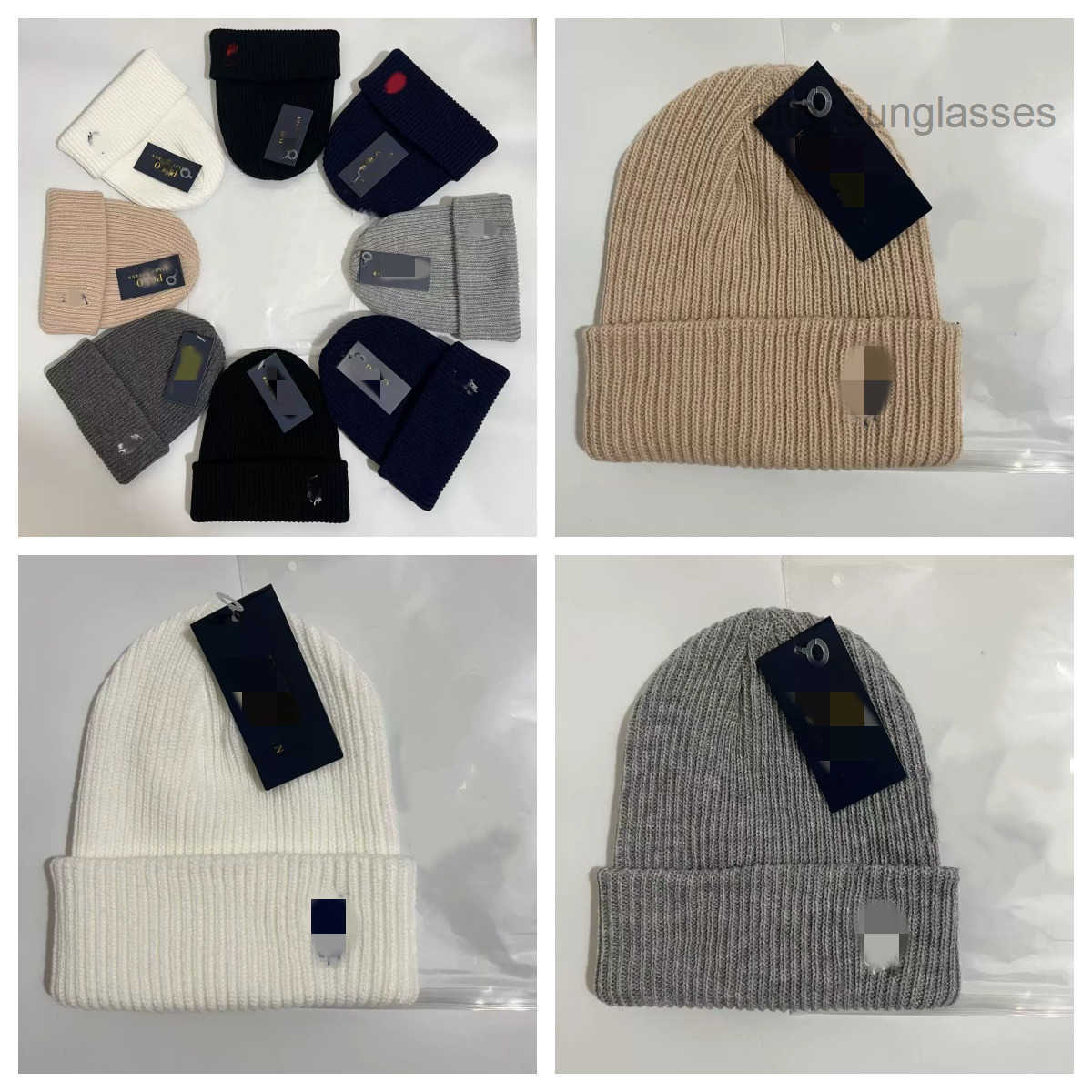 US Vintage Designer Embroidery Adults Beanie Unisex Couples Winter Warm Skull Hat Knitted Hat Khaki Casual Weekend Skiing Hiking Outdoor Holiday Aut
